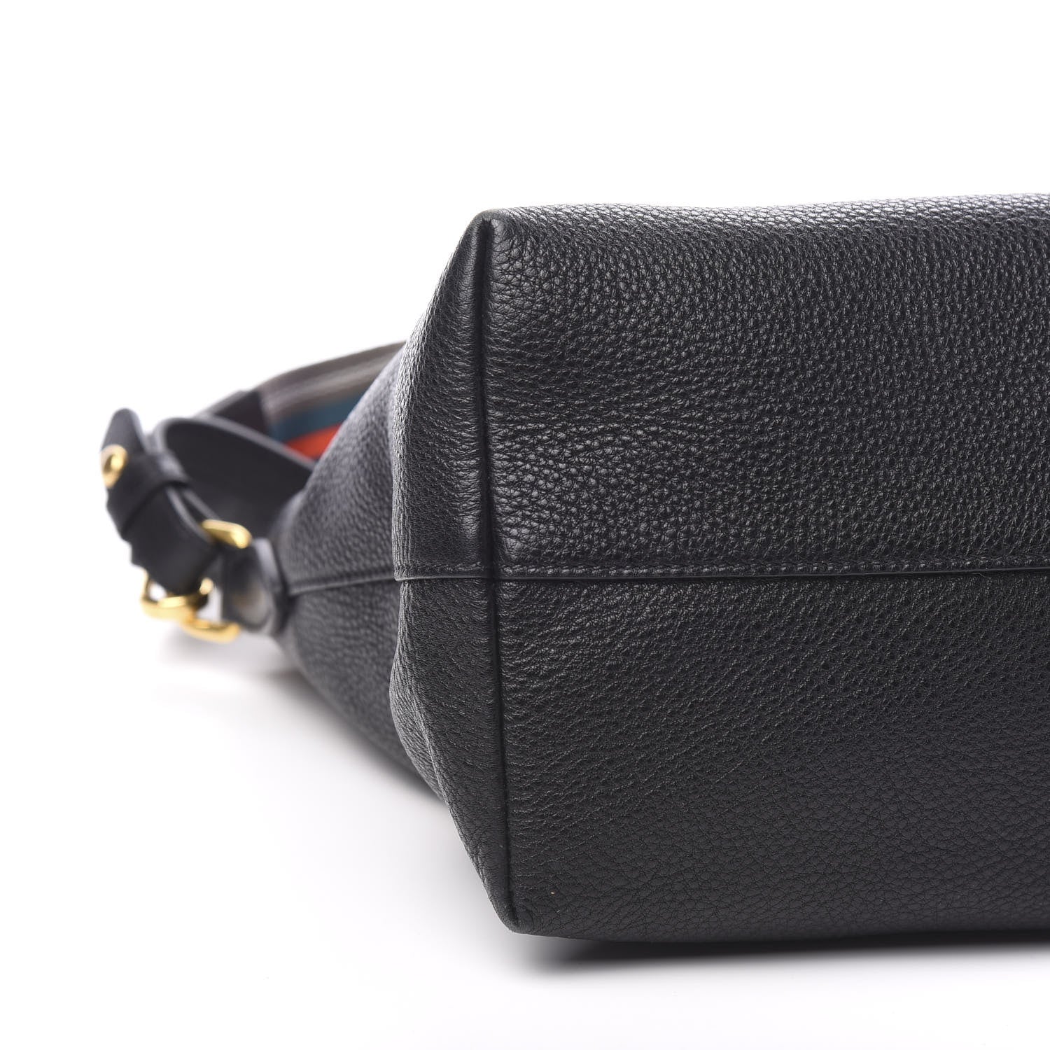 Prada Vitello Daino Tote Black 6 of 8