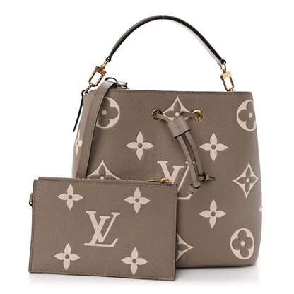 Louis Vuitton Empreinte Monogram Giant Neonoe MM Tourterelle Creme 1 of 9