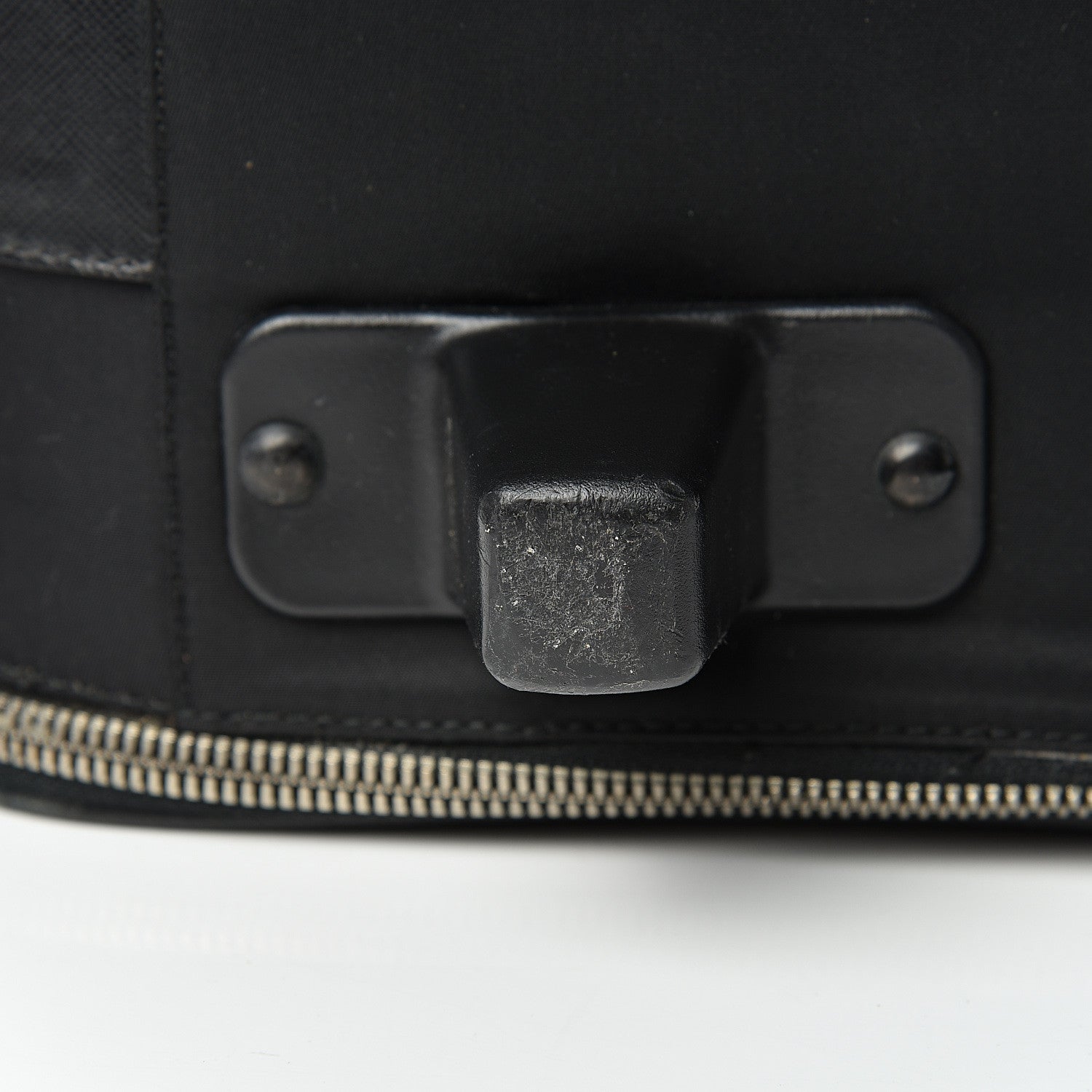 Prada Tessuto Nylon Saffiano Trolley Luggage Black 15 of 32