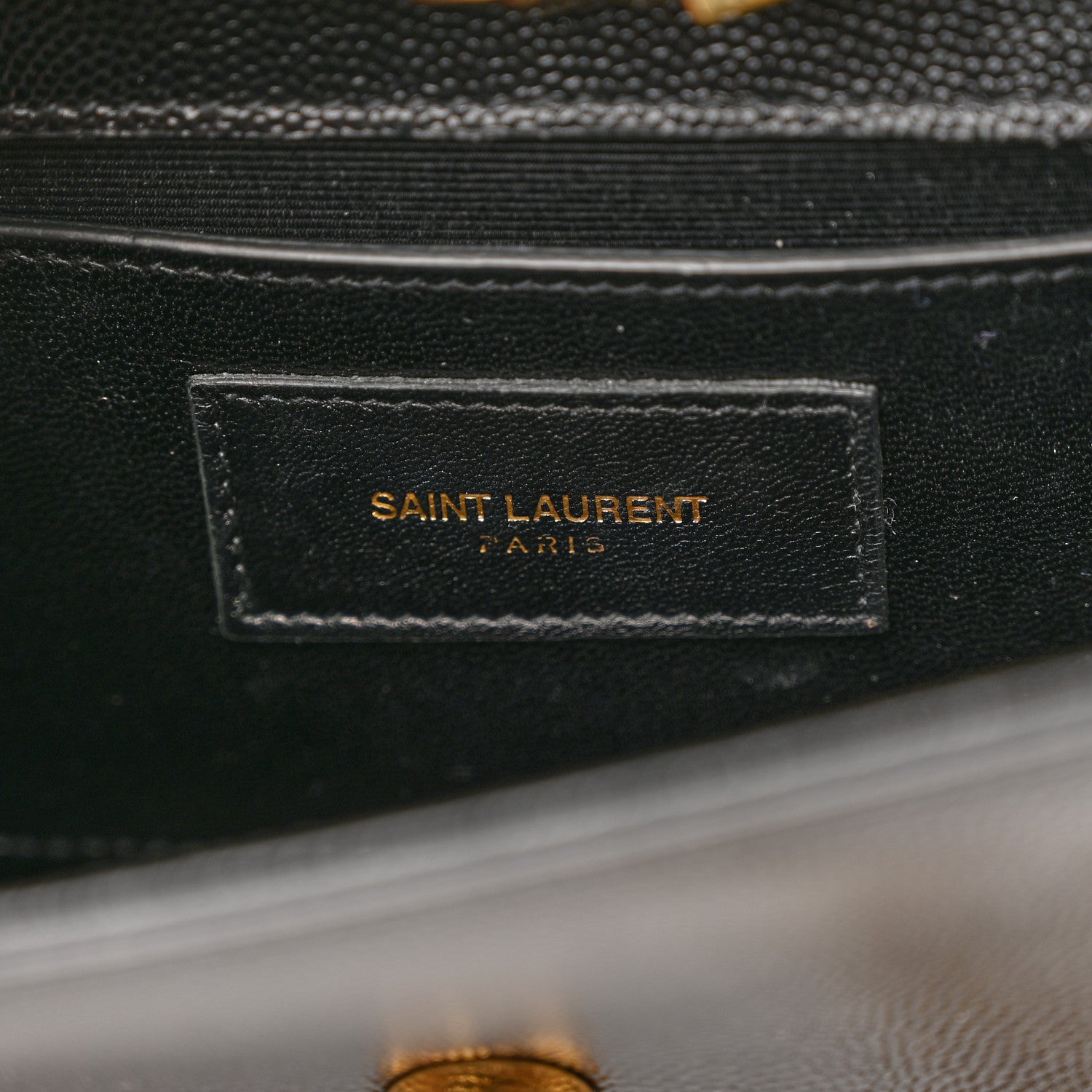Saint Laurent Grain De Poudre Small Monogram Kate Satchel Black 7 of 11