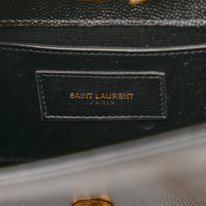 Saint Laurent Grain De Poudre Small Monogram Kate Satchel Black 7 of 11