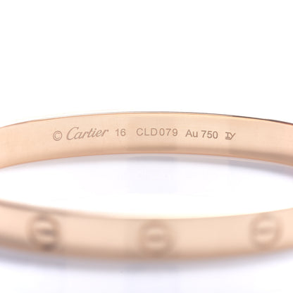 Cartier 18K Yellow Gold LOVE Bracelet 16 4 of 5