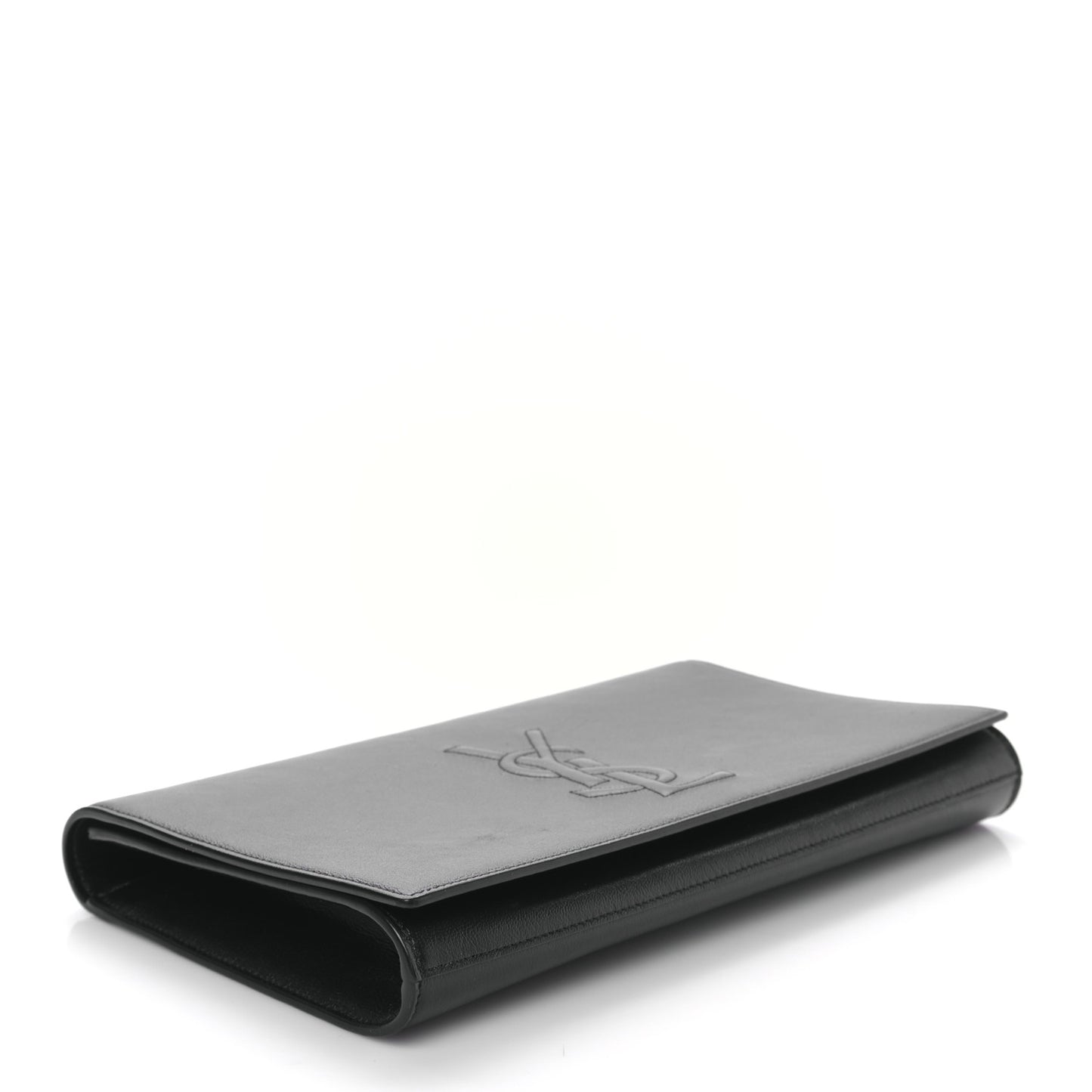 Calfskin Monogram Large Belle De Jour Clutch Black