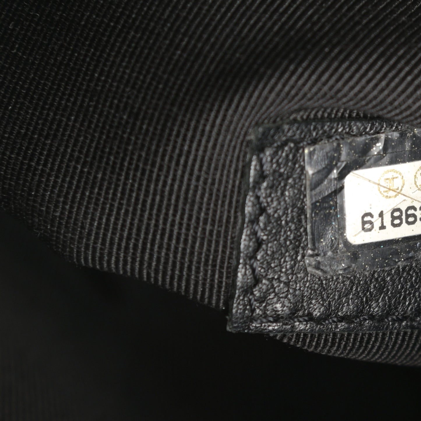Caviar Quilted Bowler Black