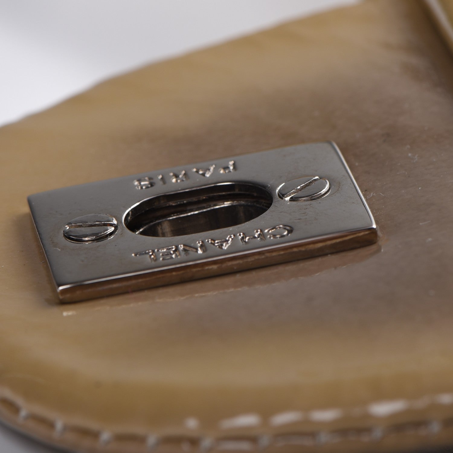 Chanel Patent Quilted Day Glo Flap Bag Beige 8 of 18