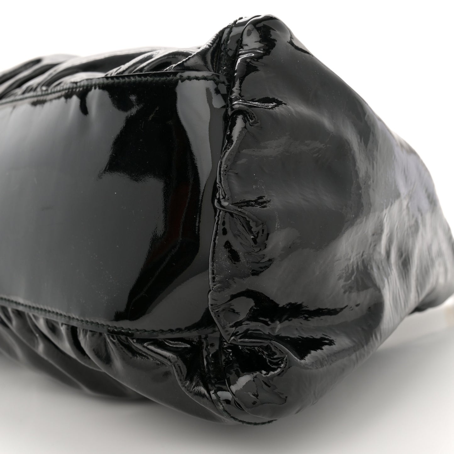 Patent Large D Ring Hobo Black