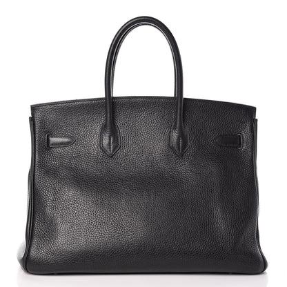 Hermes Taurillon Clemence Birkin 35 Black 4 of 32