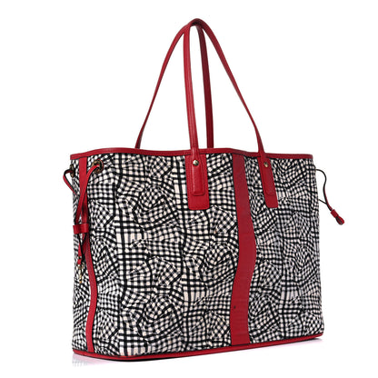 MCM Visetos Large Liz Reversible Shopper Tote Ruby Red 5 of 26