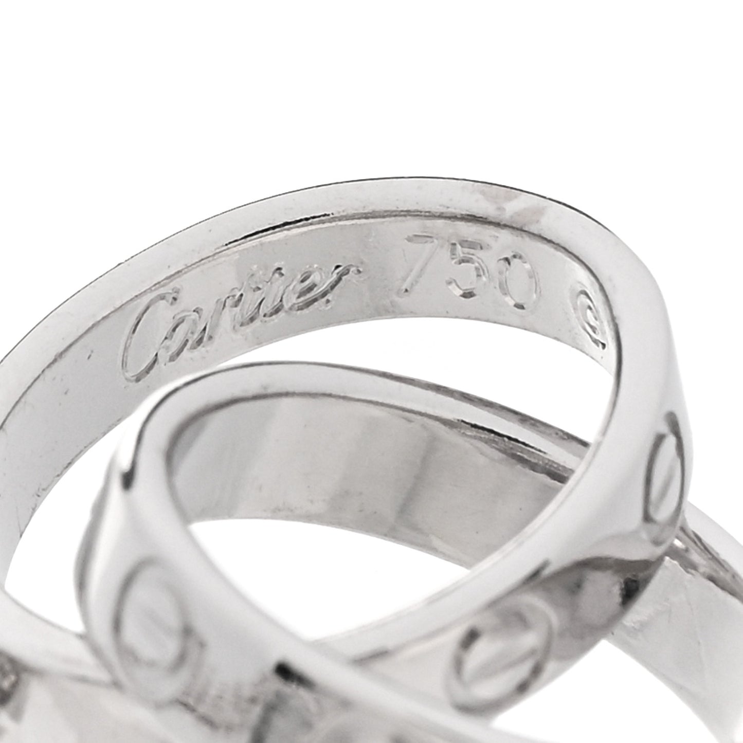 18K White Gold Interlocking LOVE Bracelet