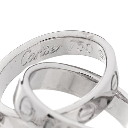 Cartier 18K White Gold Interlocking LOVE Bracelet 3 of 3