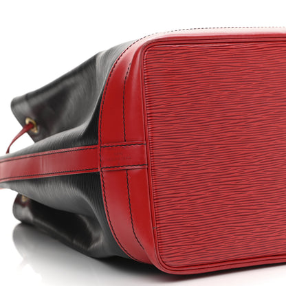 Louis Vuitton Epi Bi-Color Noe Castillan Red Black 8 of 10