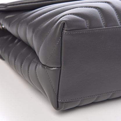 Saint Laurent Calfskin Y Quilted Monogram Medium Loulou Chain Satchel Earth 8 of 10