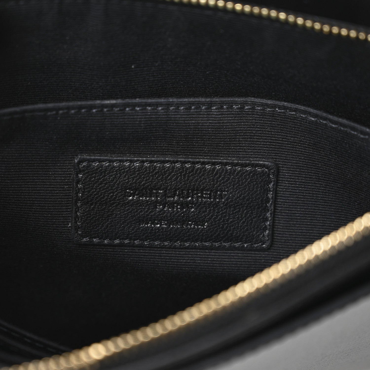 Saint Laurent New Aspen Calfskin Catherine Pouch Black 6 of 8
