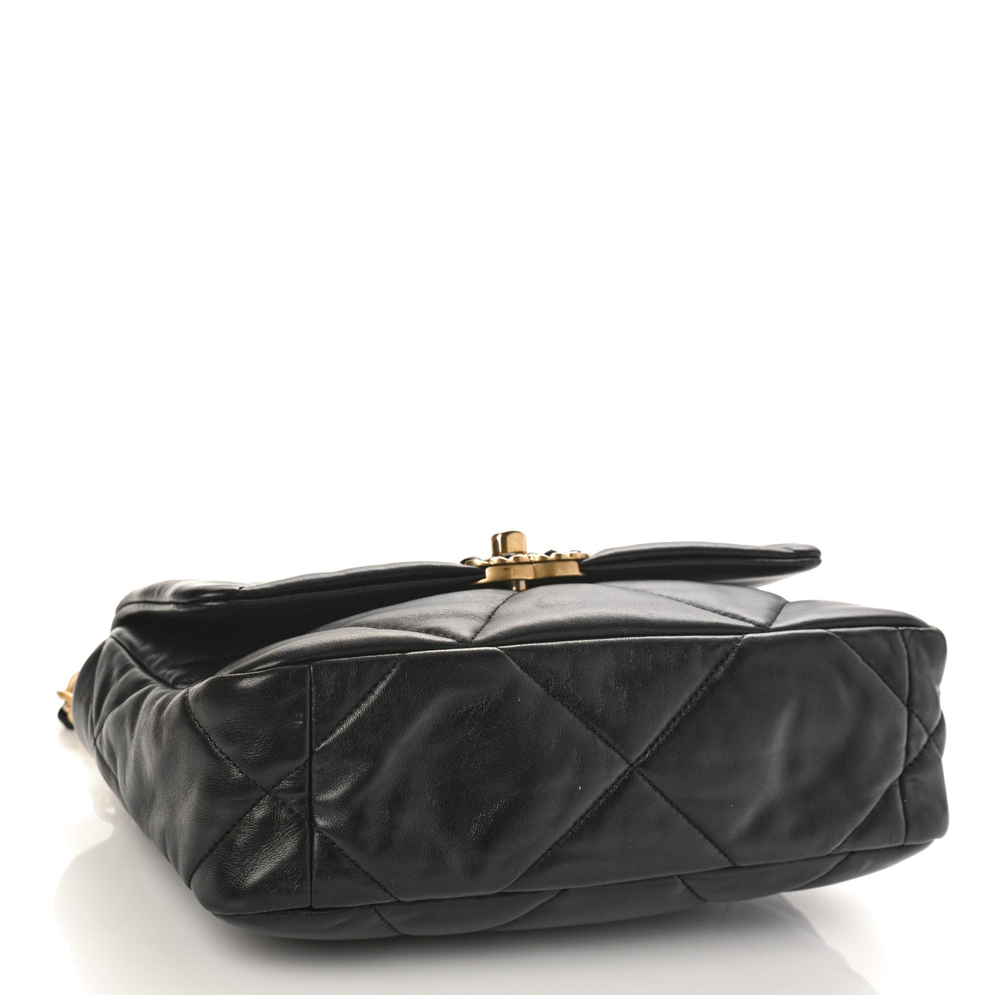 Lambskin Quilted Medium Chanel 19 Flap Black