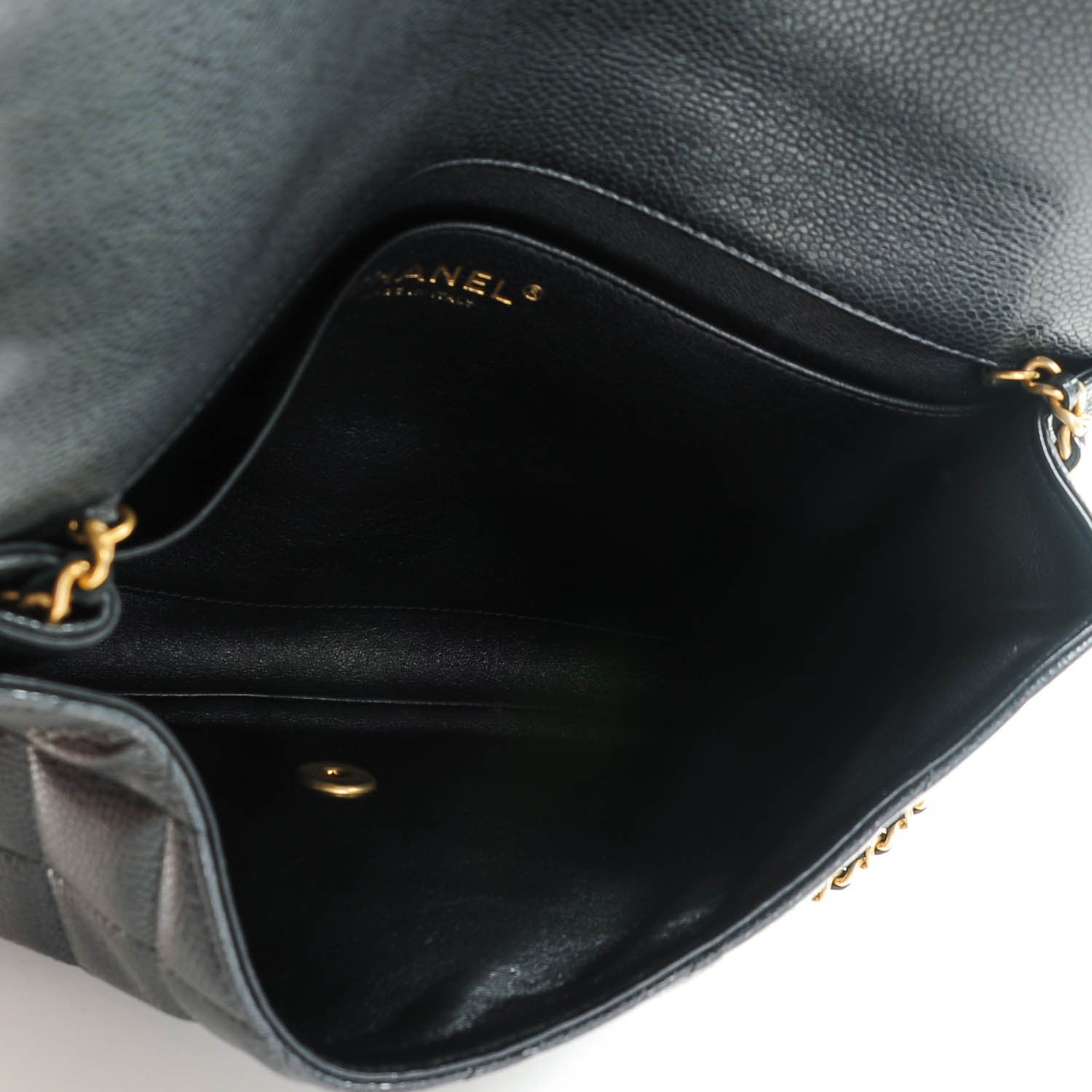 Chanel Caviar Quilted Clutch With Chain Flap Black 5 of 8
