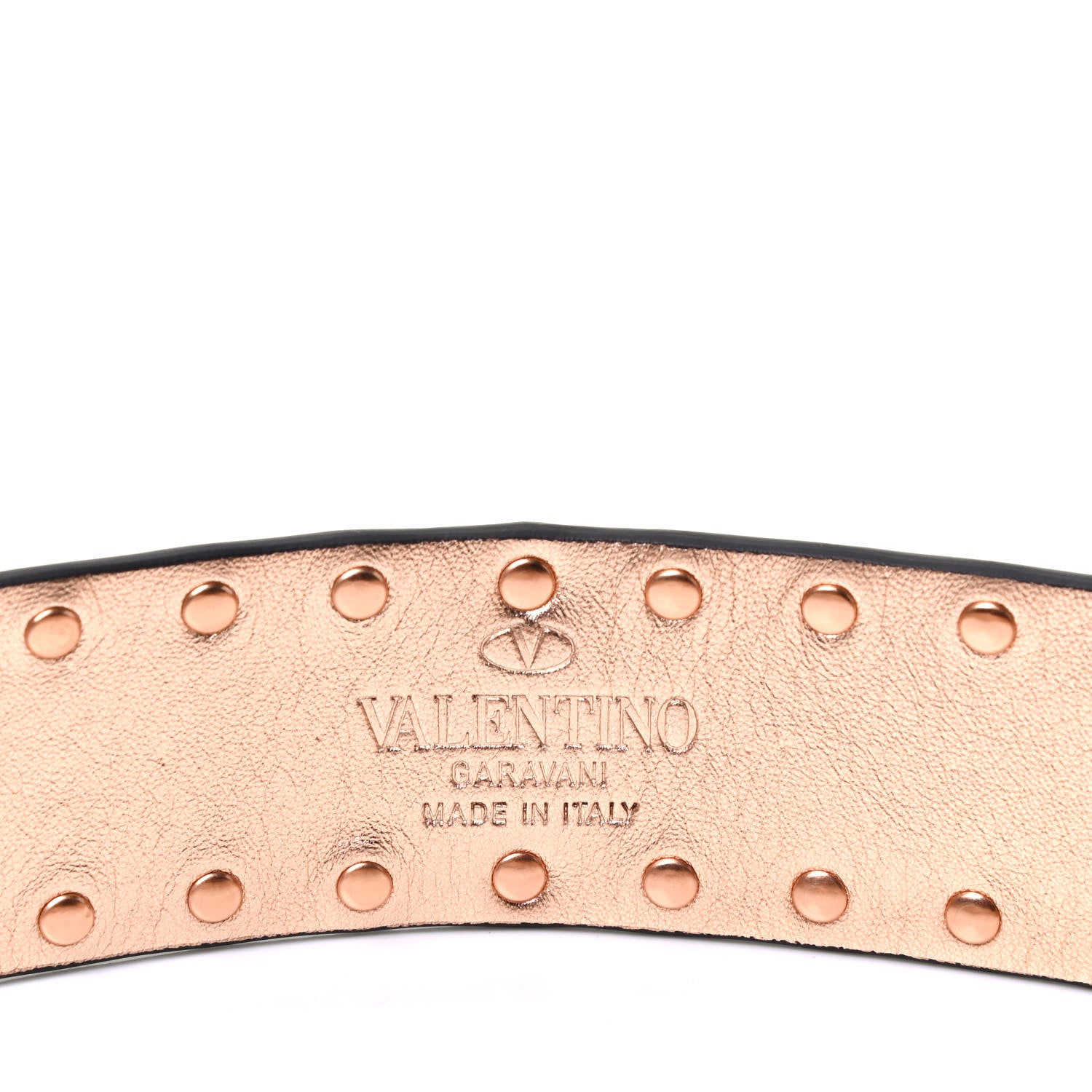 Valentino Garavani Metallic Lambskin Rockstud Spike Shoulder Strap Rame 3 of 5