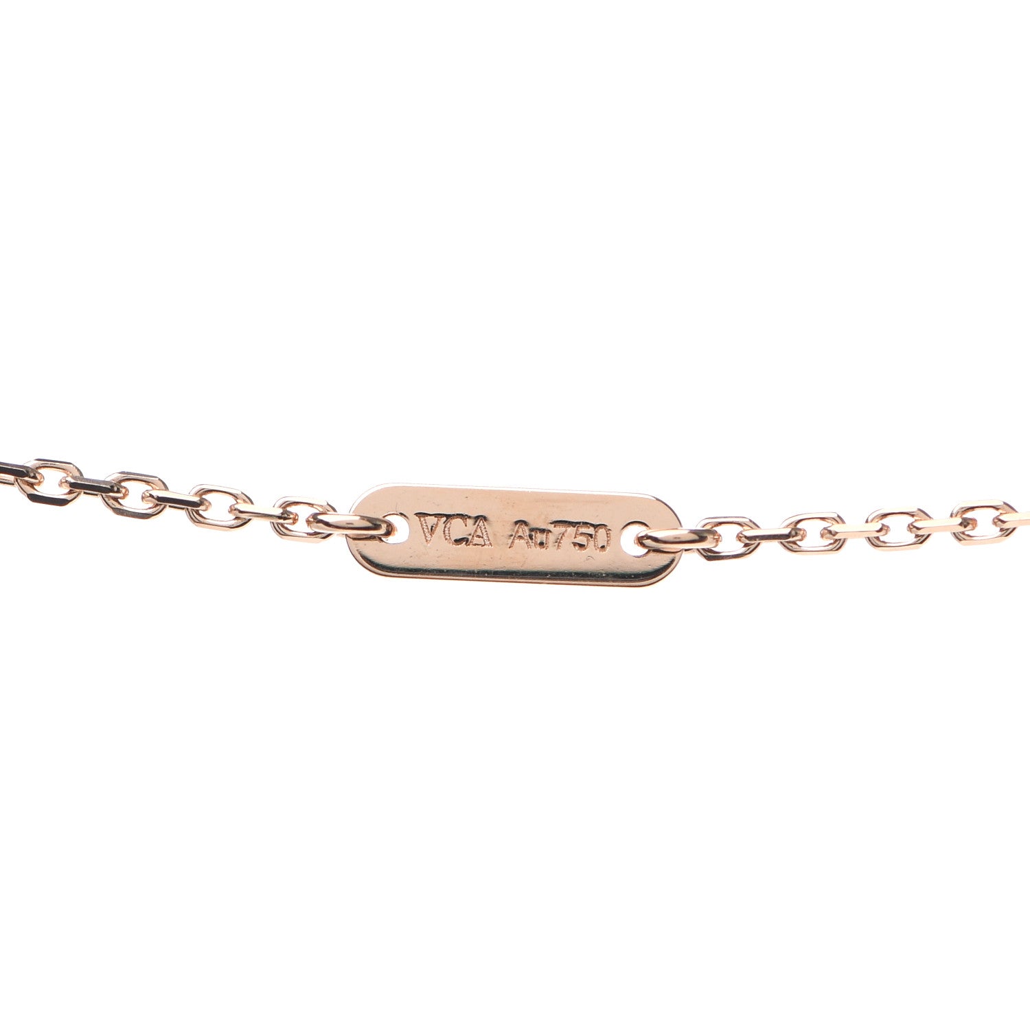 Van Cleef & Arpels 18K Rose Gold Carnelian Sweet Alhambra Heart Pendant Necklace 5 of 8