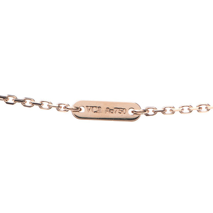Van Cleef & Arpels 18K Rose Gold Carnelian Sweet Alhambra Heart Pendant Necklace 5 of 8