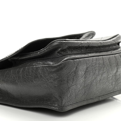 Saint Laurent Crinkled Calfskin Matelasse Monogram Medium Niki Chain Pebble 9 of 10