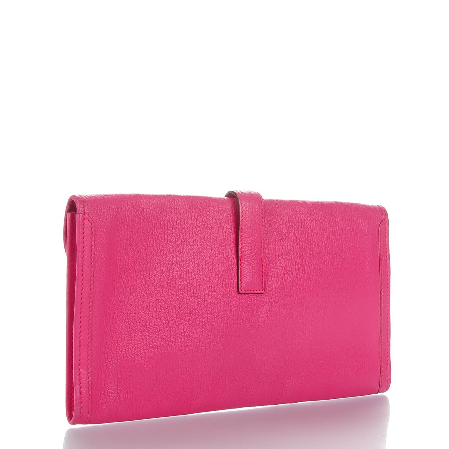 Hermes Chèvre Mysore Jige Elan 29 Clutch Fuchsia 3 of 8