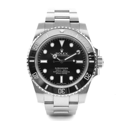 Rolex Stainless Steel 40mm Oyster Perpetual Submariner Date Watch Black 16610 1 of 8