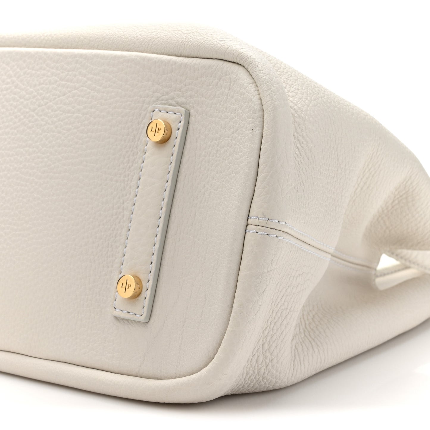 Grained Calfskin Bellevue Odessa White