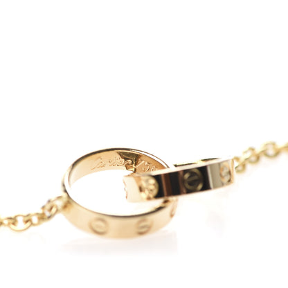 Cartier 18K Yellow Gold Interlocking LOVE Necklace 6 of 9