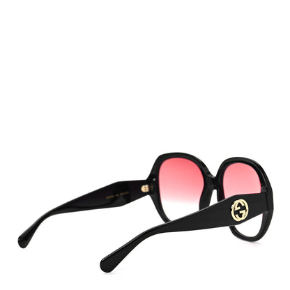 Gucci Acetate Round Frame Sunglasses GG0796S Black 5 of 8