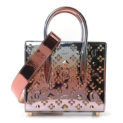 Christian Louboutin Mirror Degrade Spikes Loubinthesky Mini Paloma Leche Gold 1 of 10