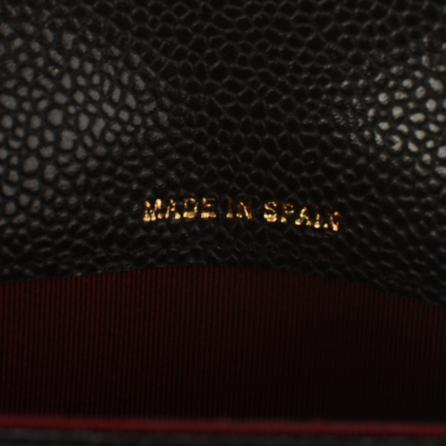 Caviar Quilted Flap Card Holder Black