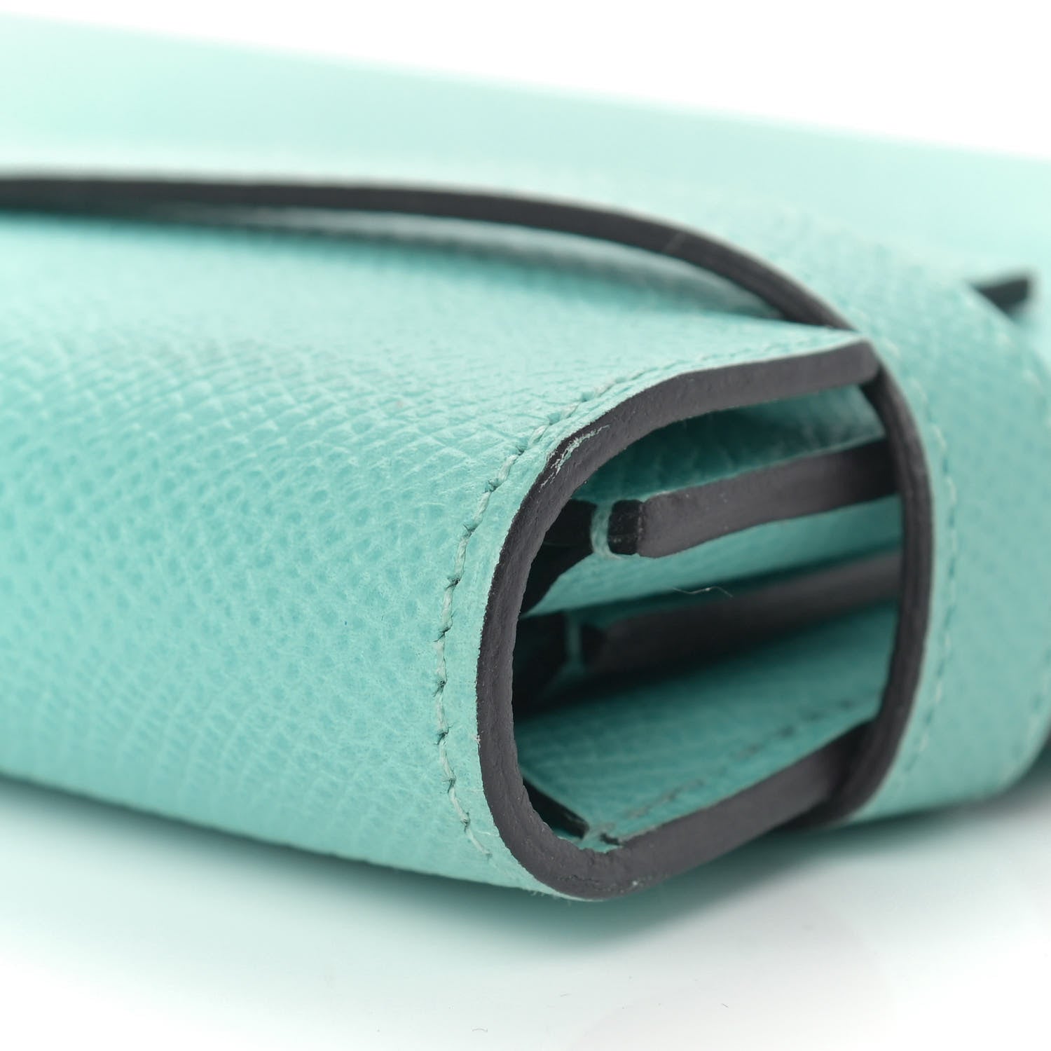 Hermes Epsom Kelly Longue Wallet Bleu Atoll 9 of 12
