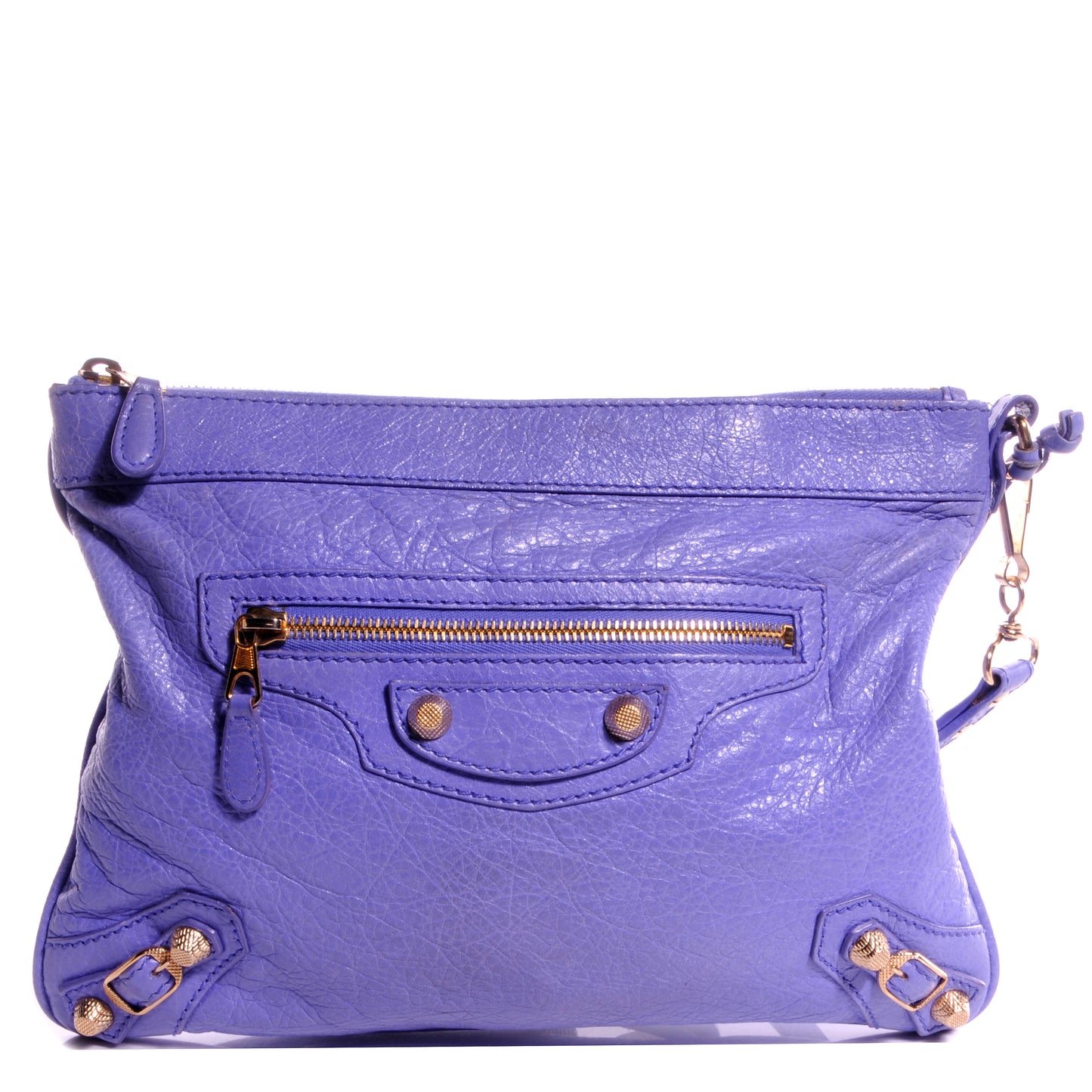Agneau Giant 12 Rose Gold Hardware Handle Clutch Mauve