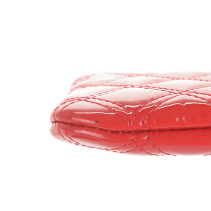 Chanel Patent Quilted Small Cosmetic Case Red 8 of 8
