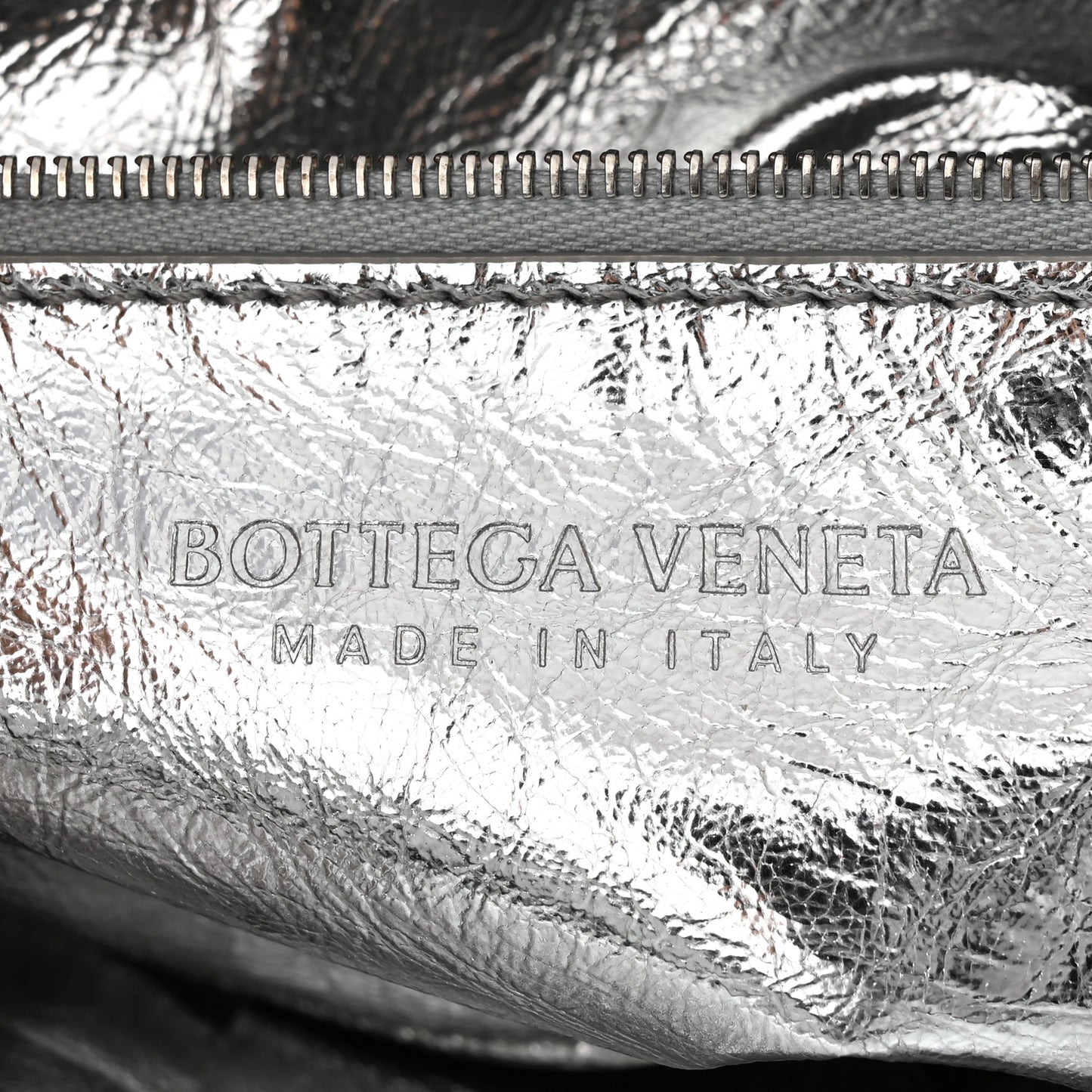 Metallic Lambskin Maxi Intrecciato Cassette Crossbody Bag Silver