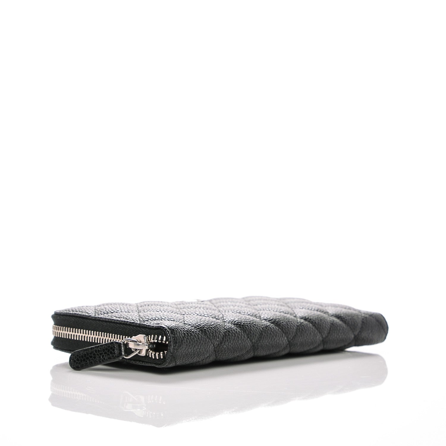 Chanel Caviar Quilted Large Gusset Zip Around Wallet Black 4 of 8