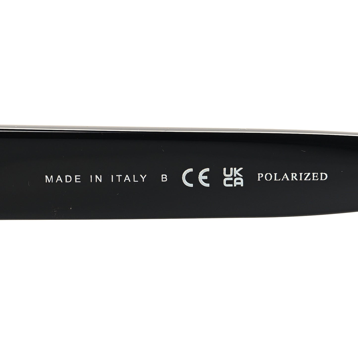 Acetate Polarized Pearl CC Square Sunglasses 5482-H Black