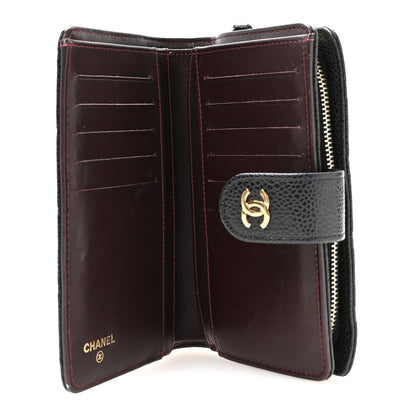 Chanel Caviar Quilted Zipped Pocket Wallet Black 5 of 8
