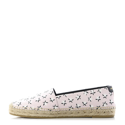 Saint Laurent Canvas Star Fun Espadrilles 38.5 Pink 1 of 10