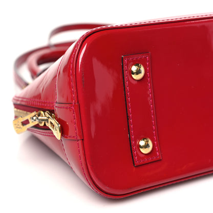 Louis Vuitton Vernis Alma BB Cherry 8 of 10