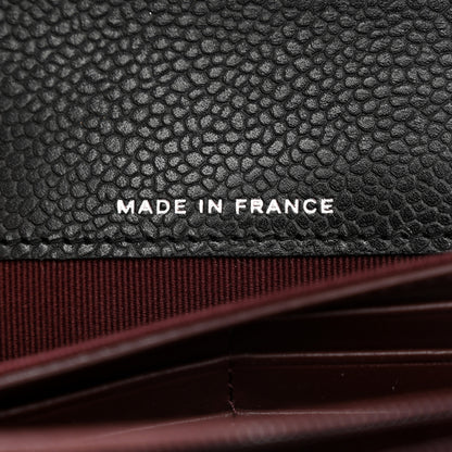 Chanel Caviar Quilted Large Gusset Flap Wallet Black 7 of 9