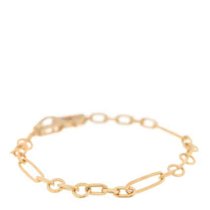 Foundrae 18K Yellow Gold Diamond Small Mixed Clip Chain Sister Hook Bracelet 2 of 3