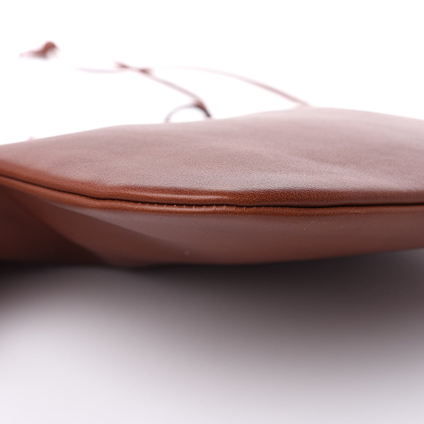 Calfskin Medium Jen Flat Bucket Bag Brown