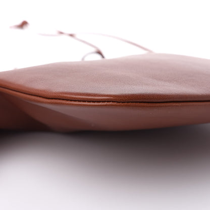 Saint Laurent Calfskin Medium Jen Flat Bucket Bag Brown 9 of 11