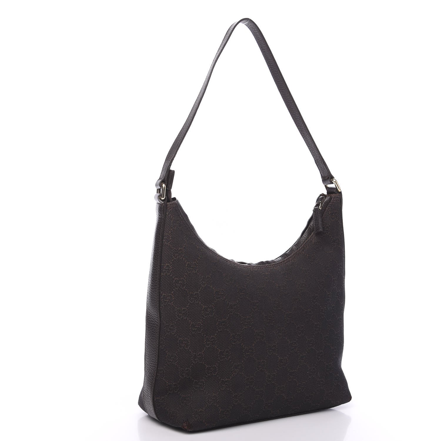 Gucci Monogram Hobo Dark Brown 2 of 11