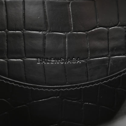 Balenciaga Semi Shiny Calfskin Crocodile Embossed Neo Classic Black Hardware S City Black 6 of 12