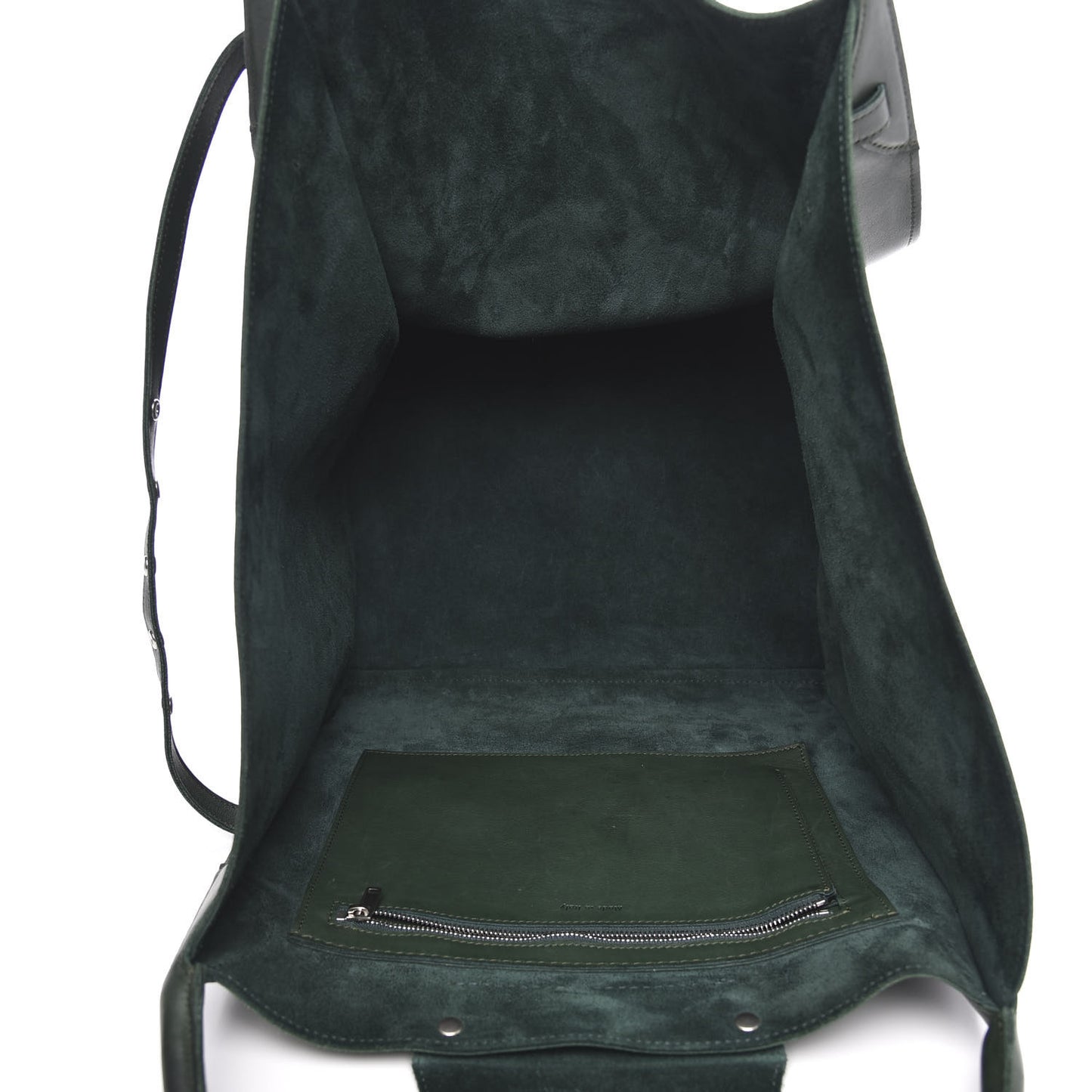 Smooth Calfskin Medium Big Bag Dark Green