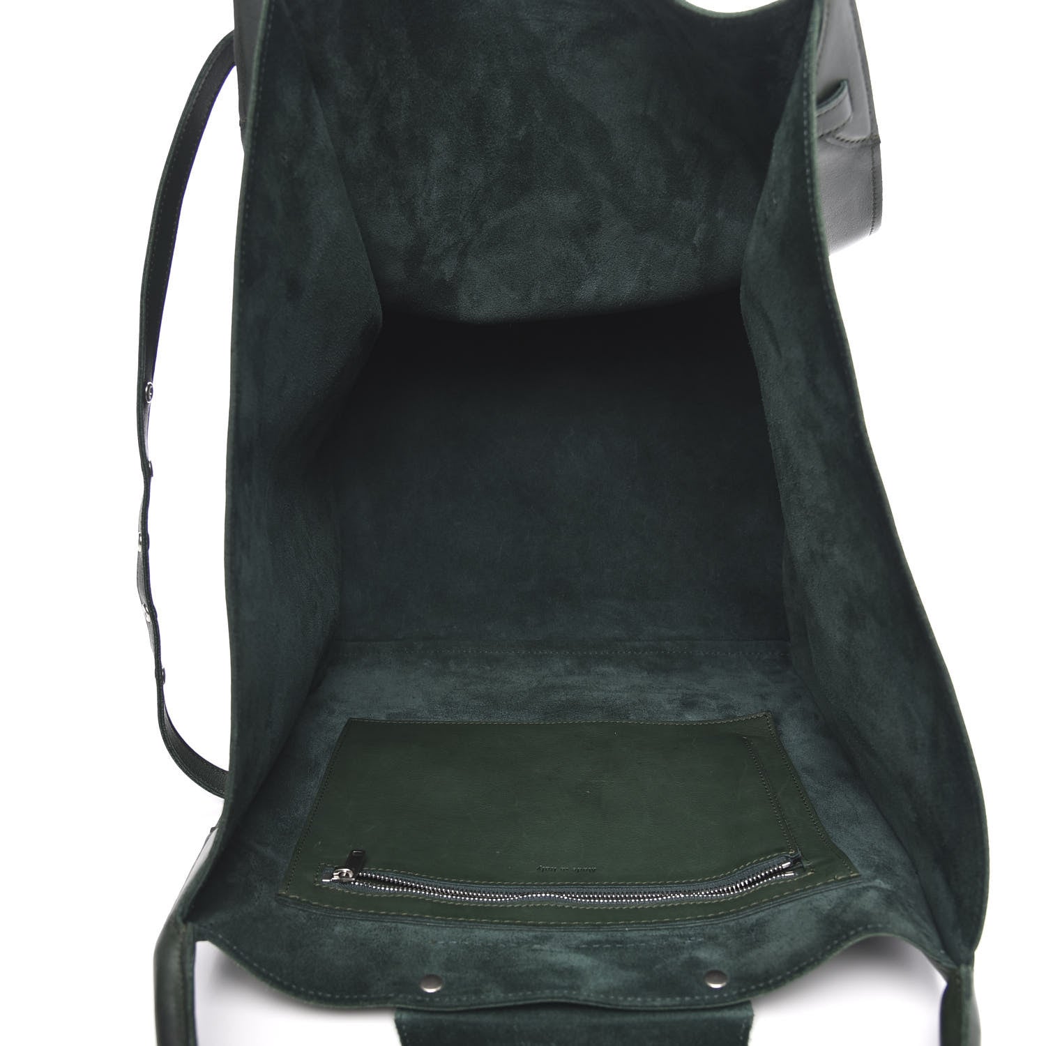 Celine Smooth Calfskin Medium Big Bag Dark Green 5 of 13