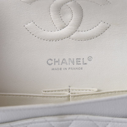 Chanel Caviar Quilted Medium Double Flap White 8 of 11