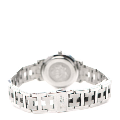 Hermes Stainless Steel 24mm Clipper Quartz Watch Pink 5 of 7