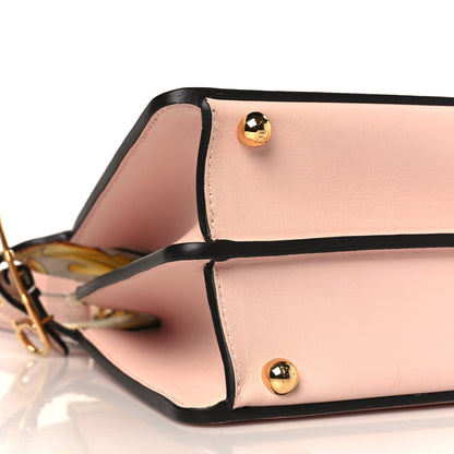 Fendi X VERSACE Vitello Seta Nappa Fendace FF Baroque Small Peekaboo I SEE U Satchel Rosa Confetto White Gold 9 of 10